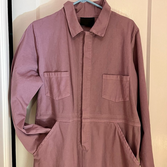 No. 6 Store Dusty Rose Zipper Jumpsuit - Picture 2 of 9